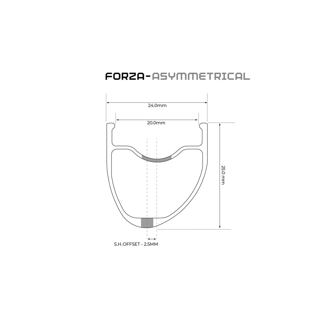 Forza Rim Brake Wheelset 700c