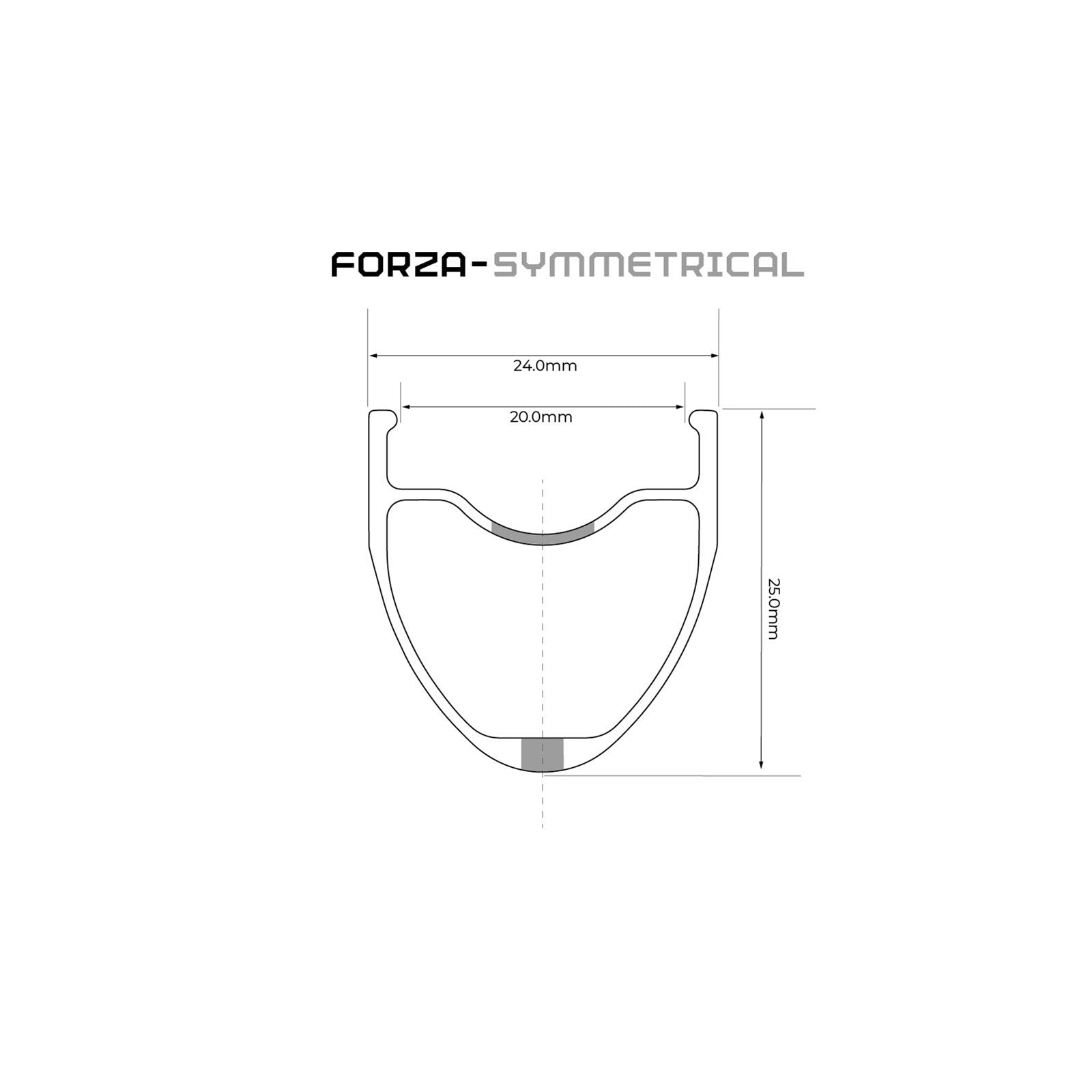 Forza Rim Brake Wheelset 700c