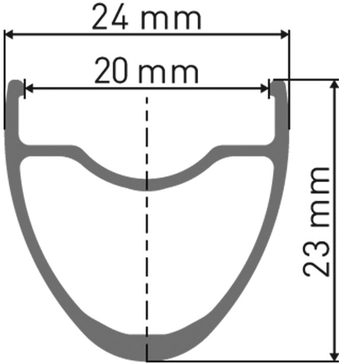 DT Swiss R 470 DB Presta-Drilled Black Rim 700c