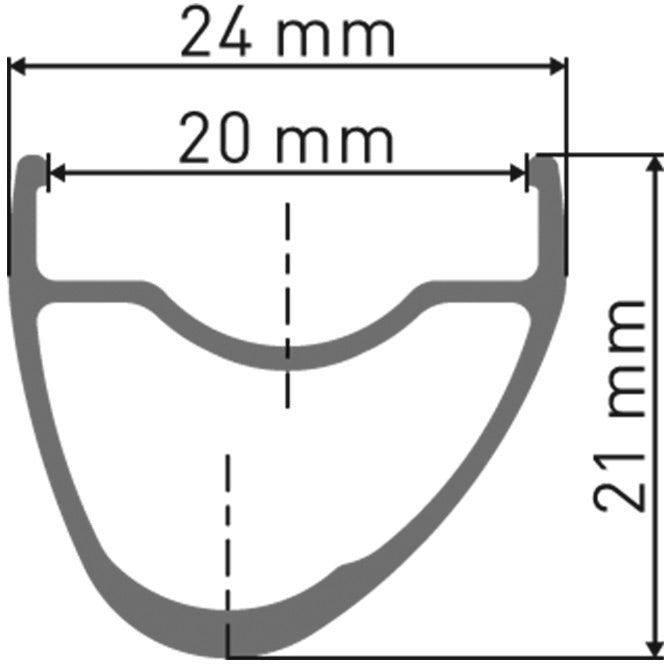 DT Swiss RR 421 asymmetric DB SBWT Presta Black 700c