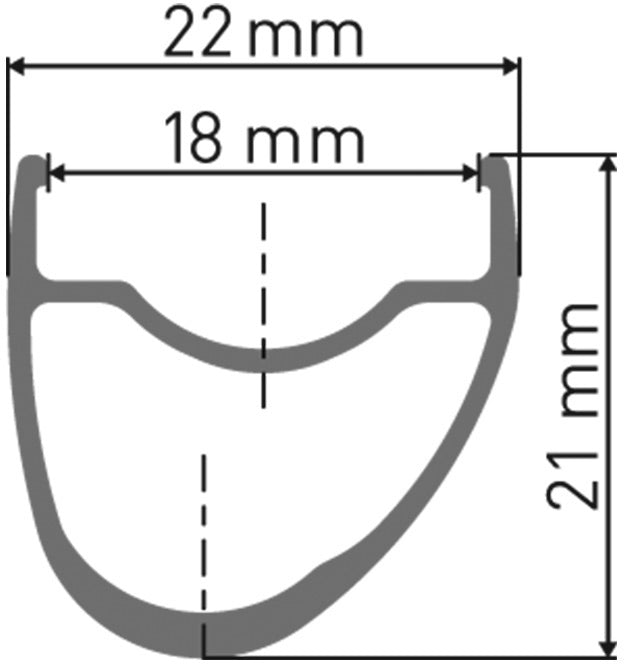 DT Swiss RR 411 asymmetric SBWT Presta-drilled Rim Black 700c