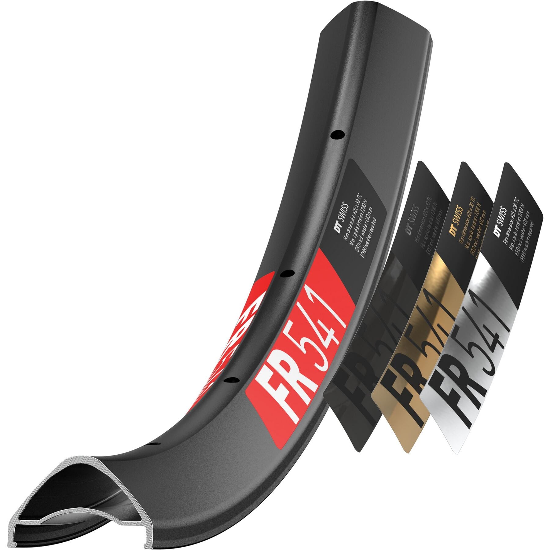 DT Swiss FR 541 SBWT disc-specific Presta Black Rim