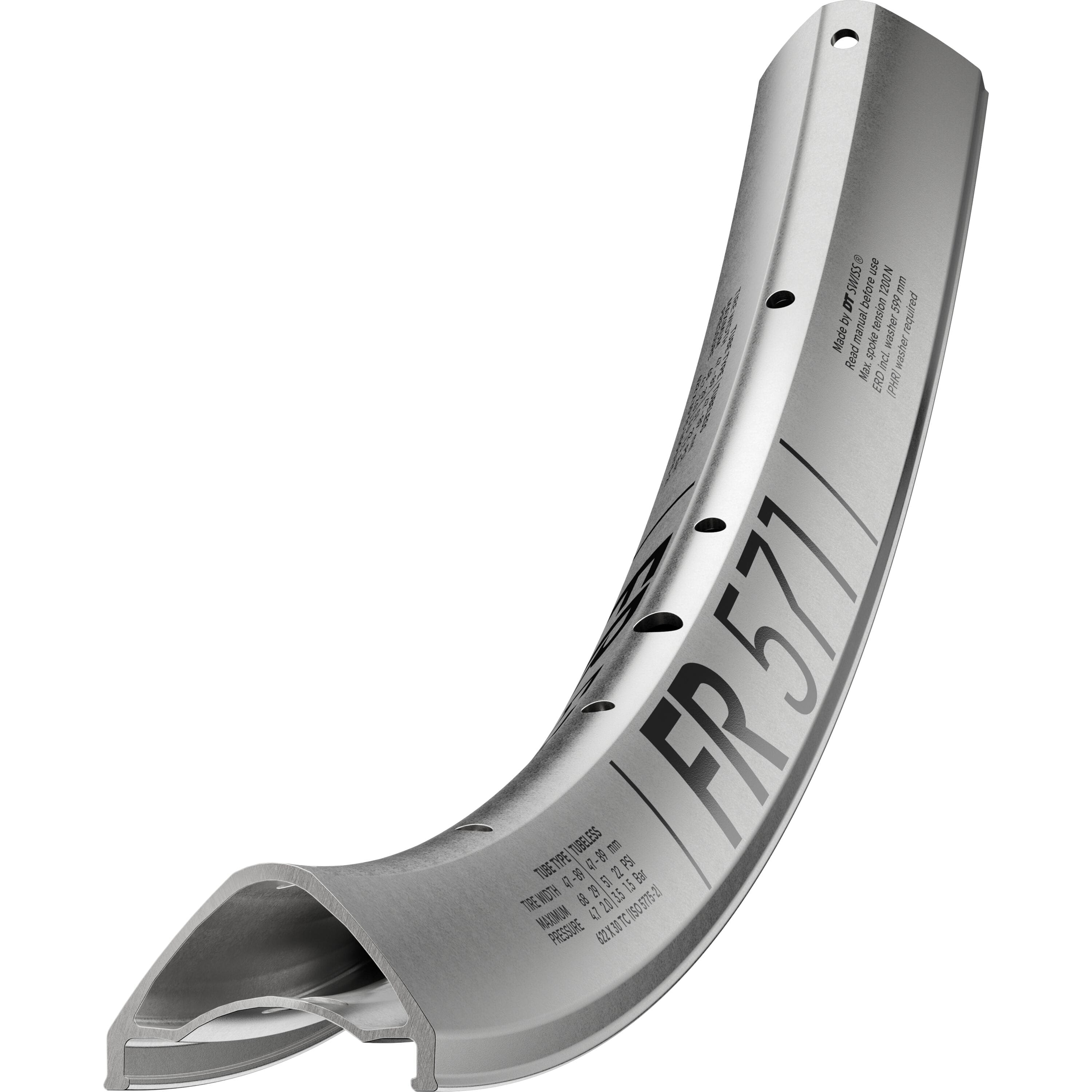 DT Swiss FR 571 SBWT disc-specific Presta Black Rim