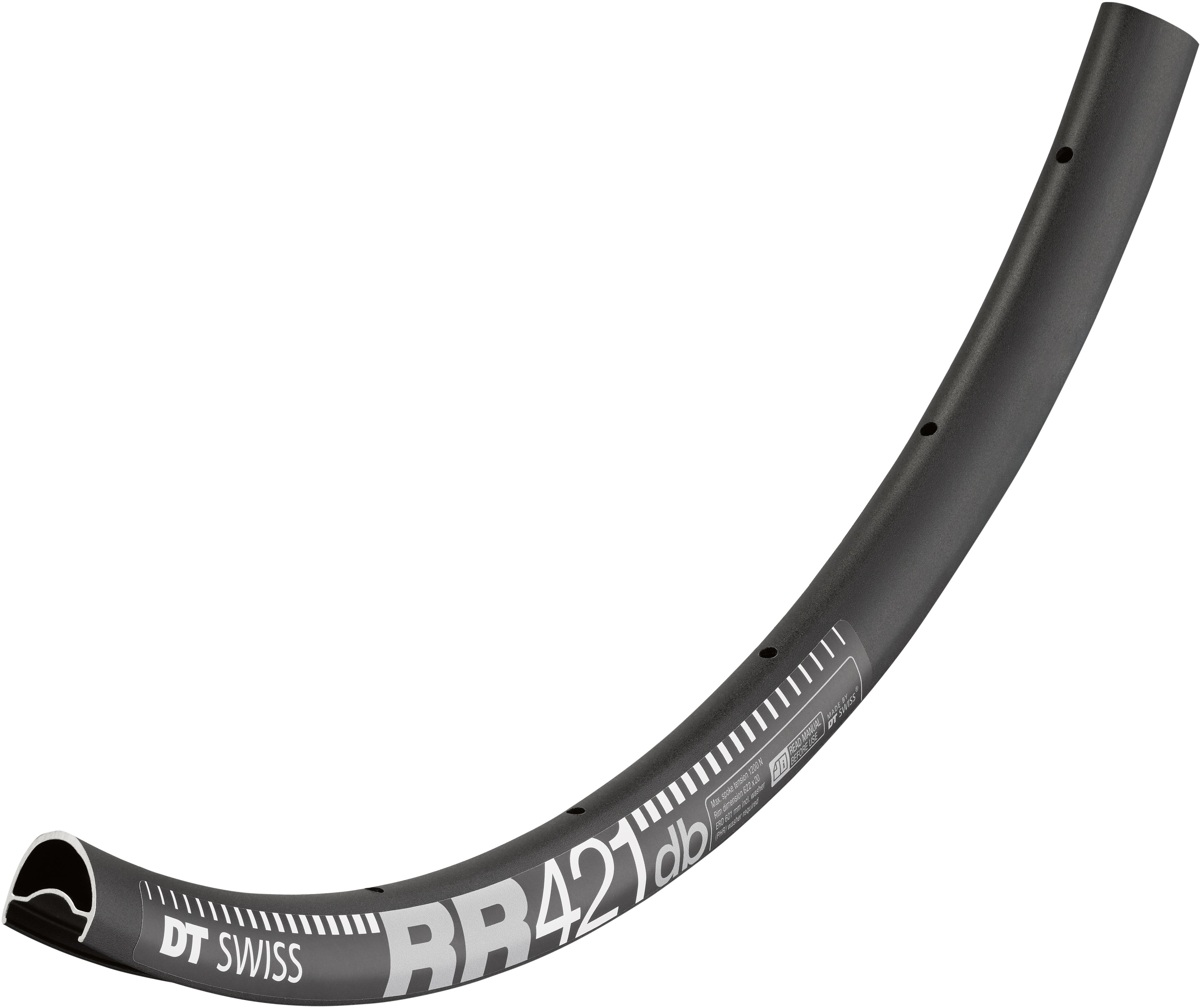 DT Swiss RR 421 asymmetric DB SBWT Presta Black 700c