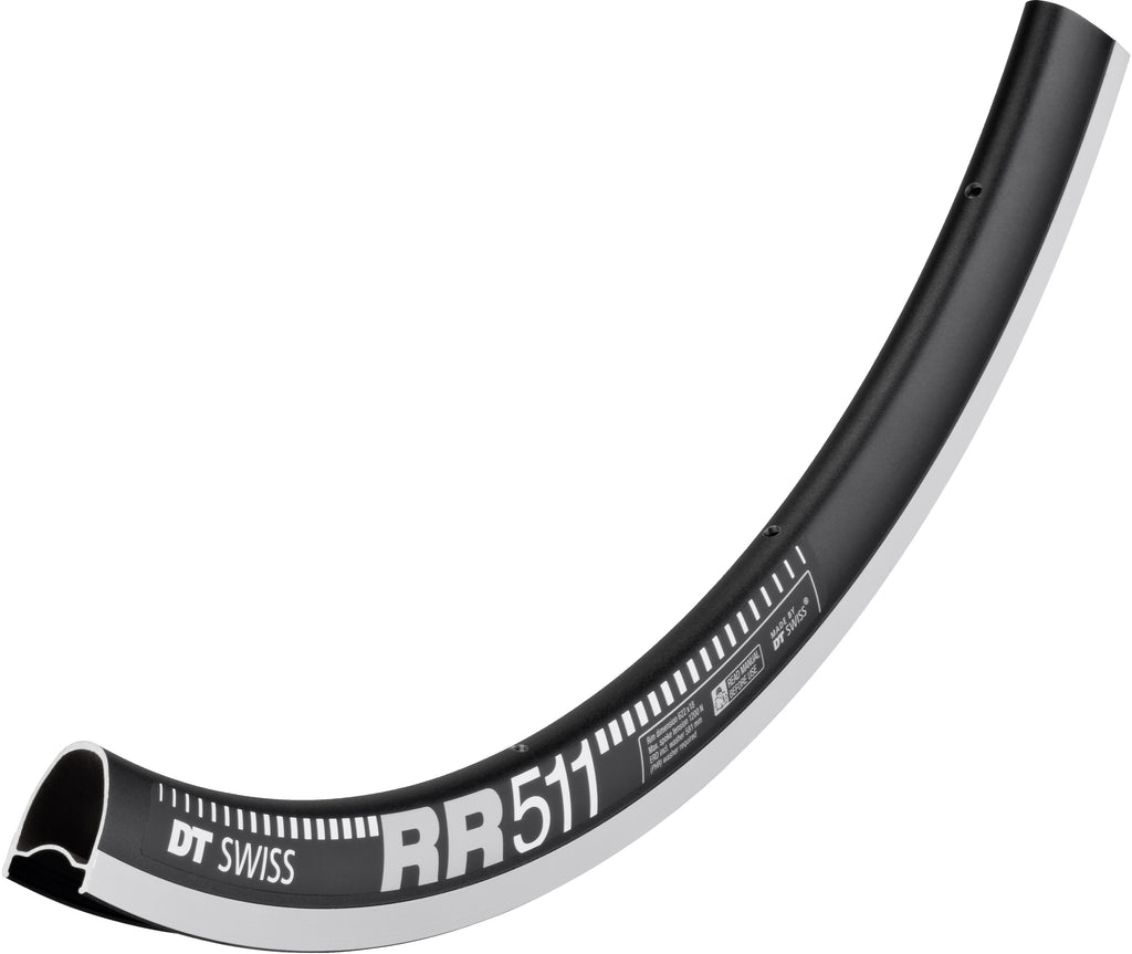 DT Swiss RR 511 SBWT Presta-Drilled Black Rim  700c