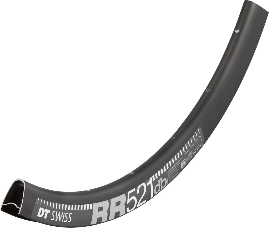 DT Swiss RR 521 DB SBWT Presta-drilled Black 700c