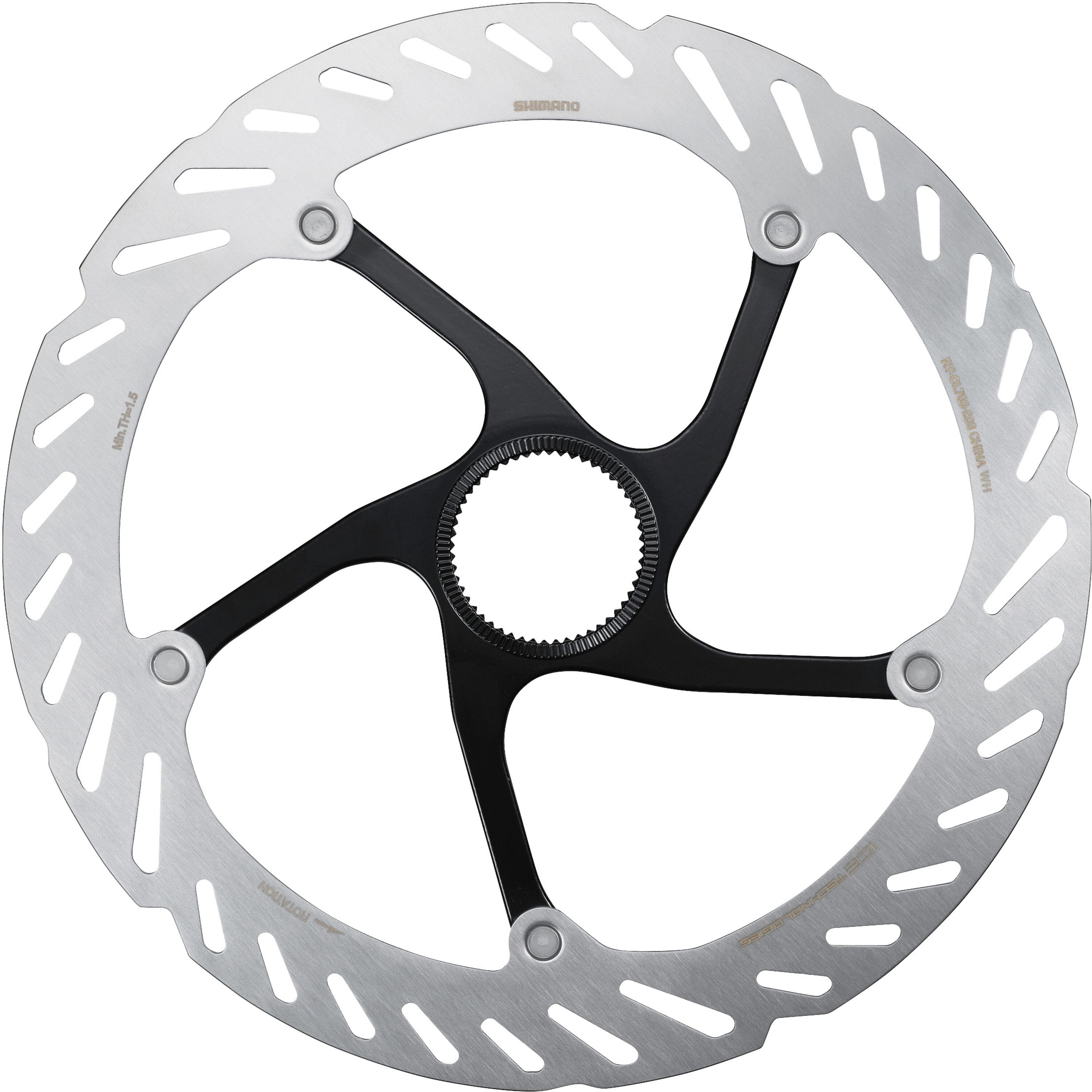Shimano RT-CL700 Ice Tech rotor with internal lockring, 203 mm