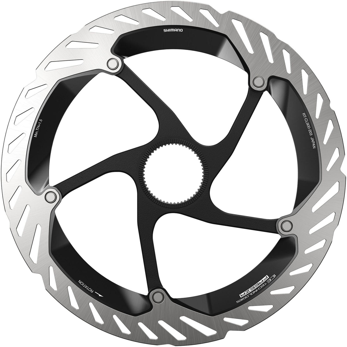 Shimano XTR RT-CL900 Ice Tech FREEZA rotor with external lockring, 203 mm