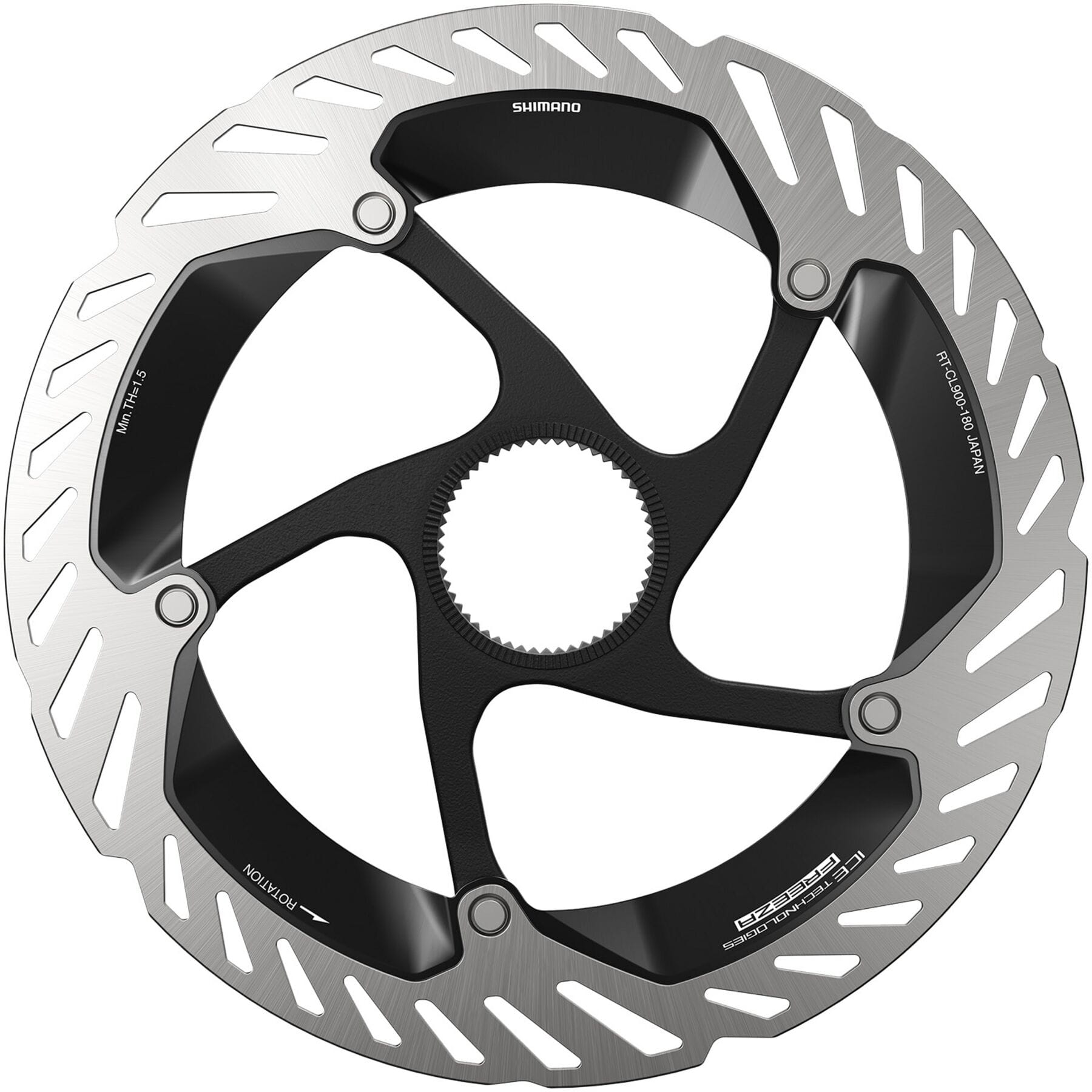 Shimano XTR RT-CL900 Ice Tech FREEZA rotor with internal lockring, 180 mm