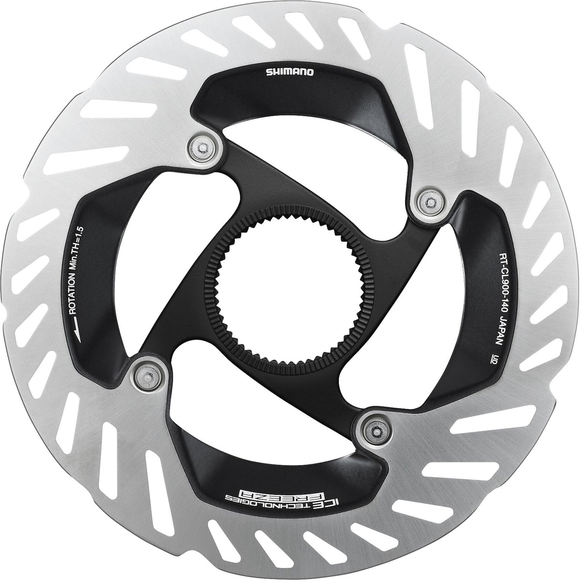 Shimano RT-CL900 Ice Tech FREEZA rotor with external lockring, 140 mm