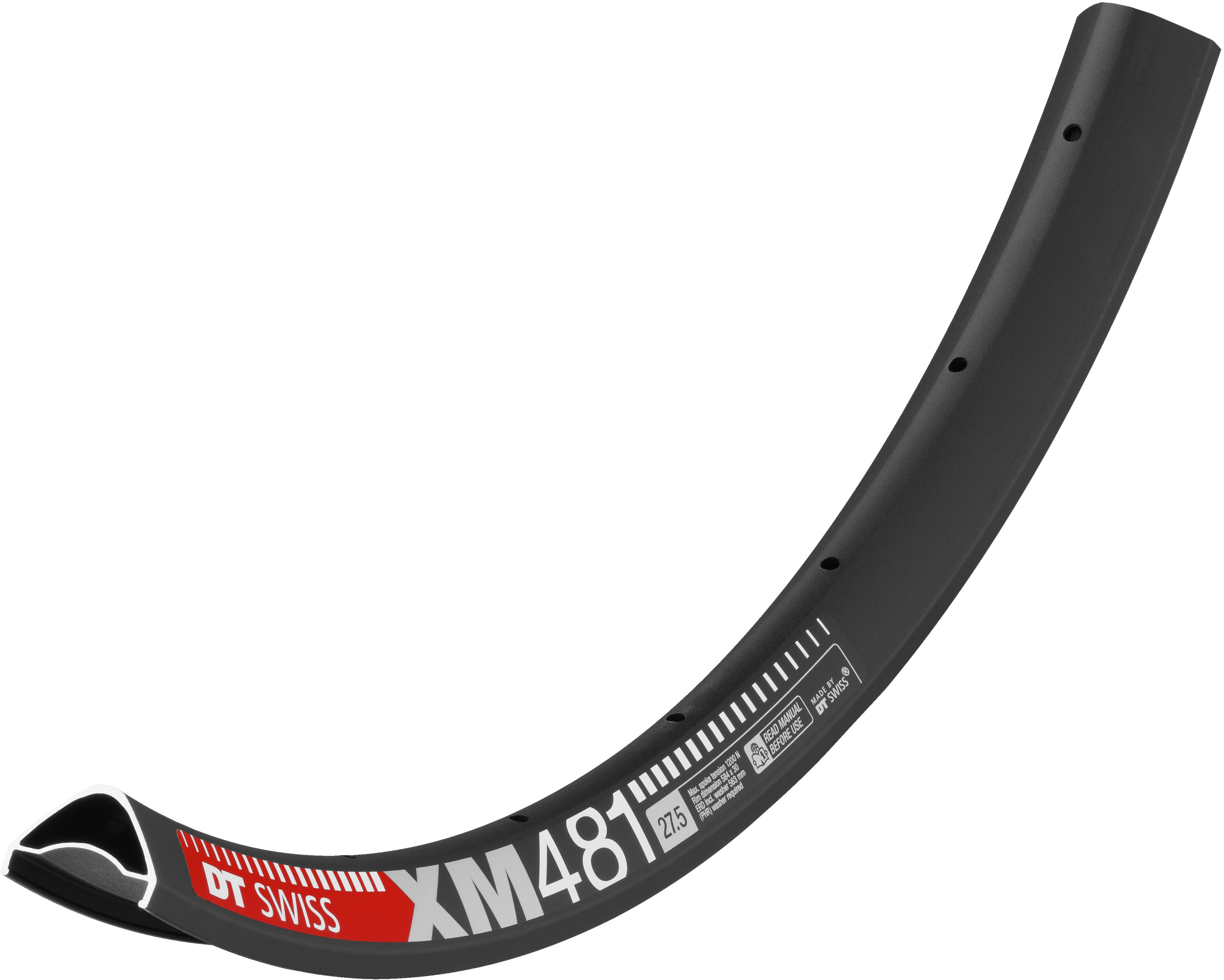 DT Swiss XM 481 SBWT disc-specific Presta Black Rim