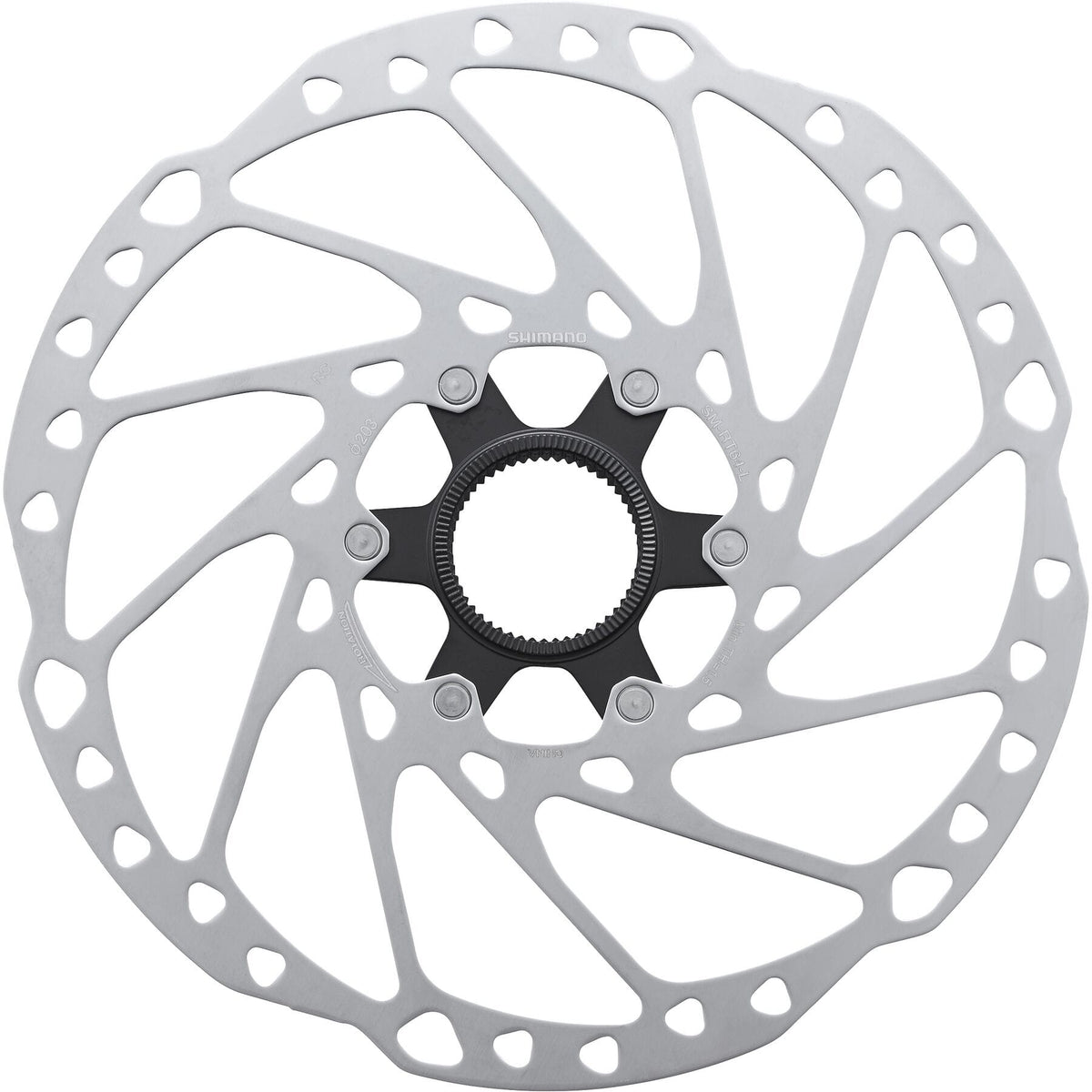 Shimano SM-RT64 Steps Center Lock disc rotor, internal lockring with magnet, 203 mm