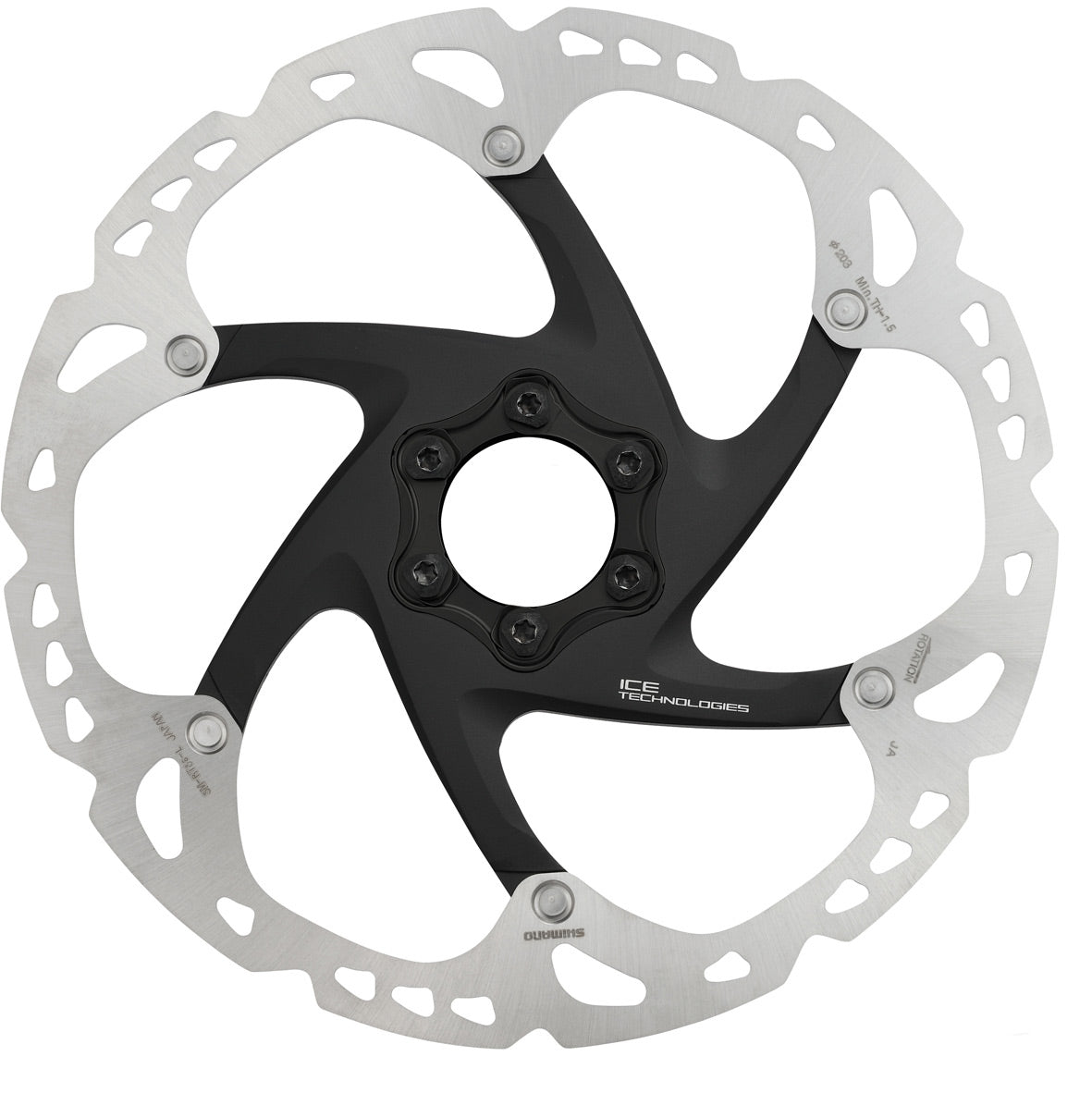 Shimano XT SM-RT86 XT Ice Tech 6-bolt disc rotor, 203 mm