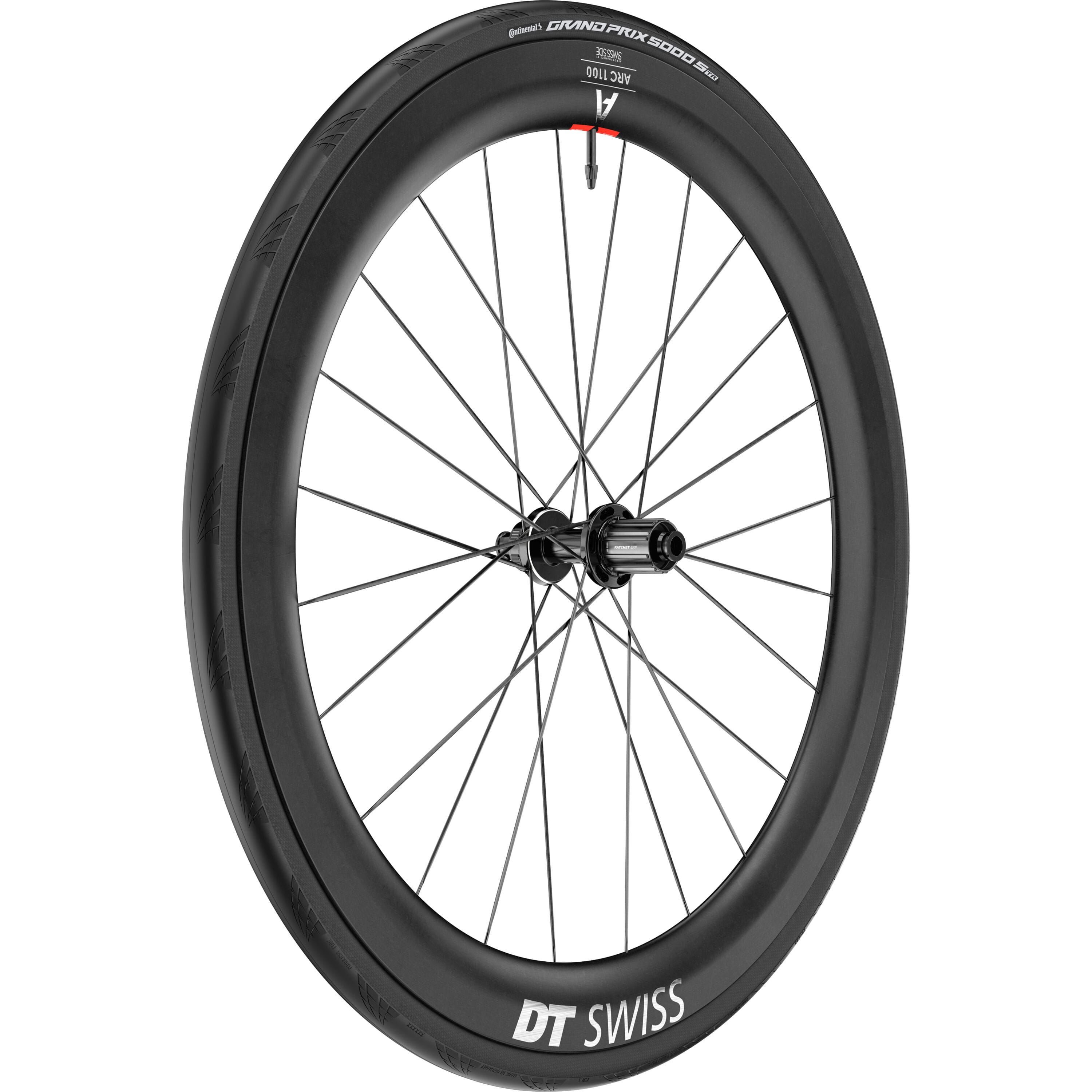 ARC 1100 DICUT disc brake WTS, carbon clincher 55 x 22 mm rim, rear with tyre