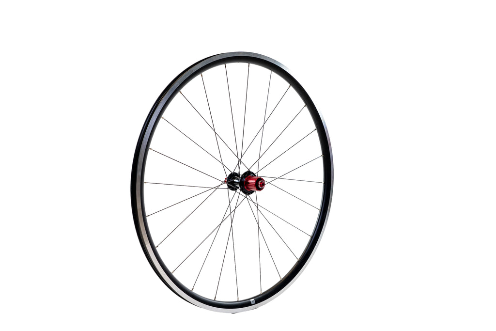 WB Alloy Rim Brake Wheelset 700c - Black/Red