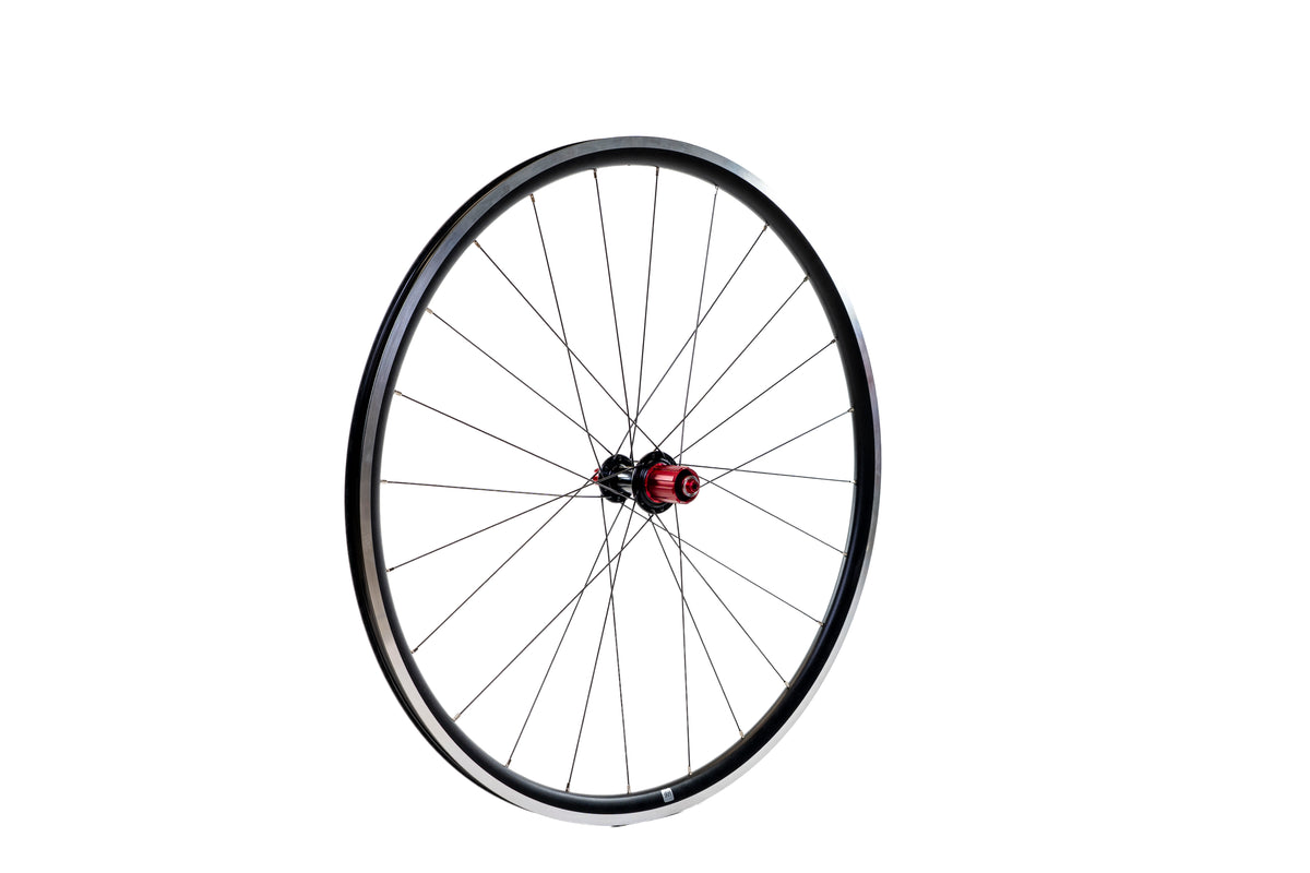 WB Alloy Rim Brake Wheelset 700c - Black/Red