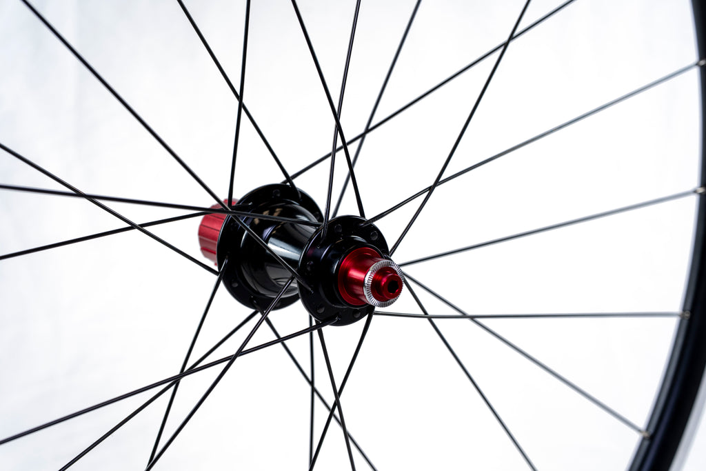 WB Alloy Rim Brake Wheelset 700c - Black/Red