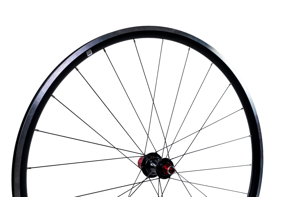 WB Alloy Rim Brake Wheelset 700c - Black/Red