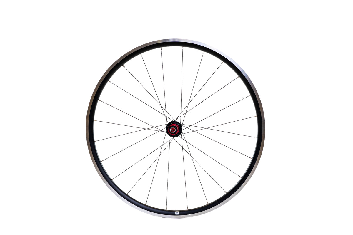 WB Alloy Rim Brake Wheelset 700c - Black/Red