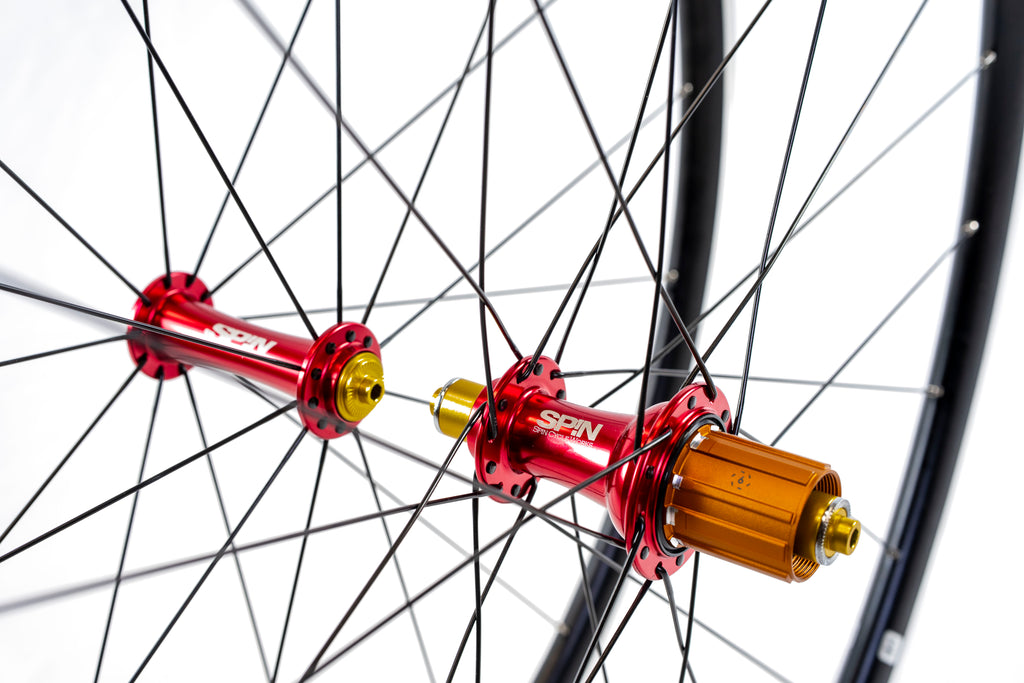 WB Alloy Rim Brake Wheelset 700c - Red/Yellow