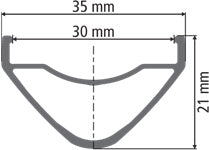 DT Swiss XM 481 SBWT disc-specific Presta Black Rim